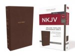 NKJV Deluxe Thinline Reference Bible Red Letter Edition Brown