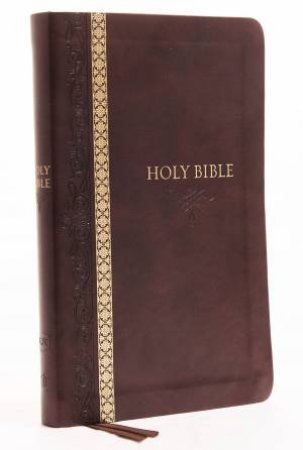 KJV Thinline Bible Indexed Red Letter Edition [Brown] by Thomas Nelson