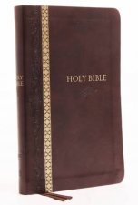 KJV Thinline Bible Indexed Red Letter Edition Brown