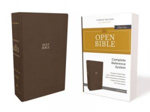 The KJV Open Bible Red Letter Edition (Brown) by Thomas Nelson