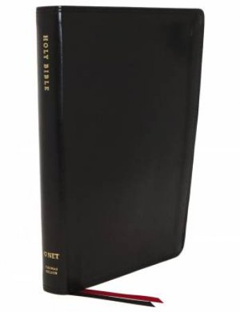NET Thinline Indexed Bible (Large Print, Black) by Thomas Nelson