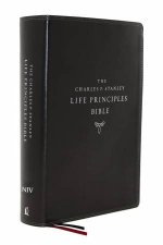 NIV Charles F Stanley Life Principles Bible 2nd Edition Leathersoft Comfort Print Holy Bible Black
