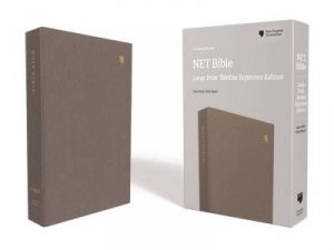 NET Bible Thinline Reference (Grey, Large Print) by Thomas Nelson