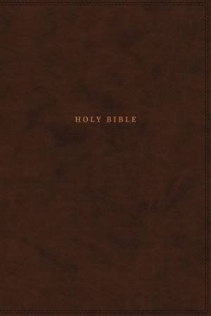 NKJV Classic Verse-By-Verse Center-Column Reference Bible Indexed Red Letter Edition (Brown) by Thomas Nelson