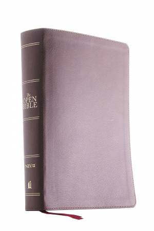 The NIV, Open Bible, Red Letter Edition, Comfort Print: Complete Reference System [Brown] by Thomas Nelson