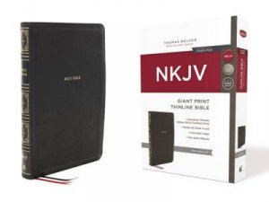 NKJV Thinline Bible, Giant Print, Red Letter Edition (Black) by Thomas Nelson