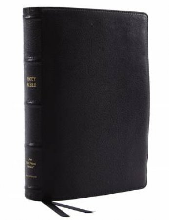 NKJV Reference Bible, Wide Margin Large Print, Premium Goatskin Leather,Premier Collection, Red Letter, Comfort Print: Holy Bible, New King James by Various
