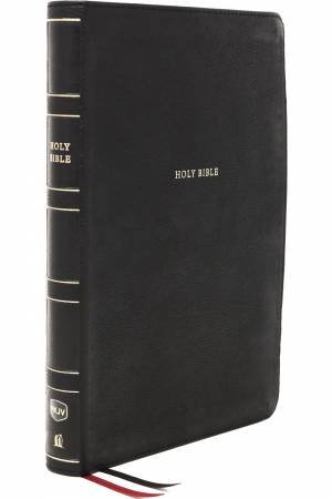 NKJV Reference Bible, Center-Column Giant Print, Red Letter Edition, Thumb Indexed, Comfort Print: Holy Bible [Black] by Thomas Nelson
