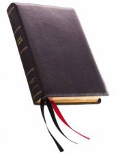 KJV Thinline Bible Giant Print Premier Goatskin Leather Premier Collection Red Letter Edition Comfort Print Holy Bible Black