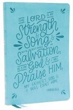 NKJV Thinline Bible Verse Art Cover Collection Red Letter Comfort Print Teal