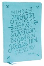 NKJV Thinline Bible Verse Art Cover Collection Red Letter Thumb Indexed Comfort Print Teal
