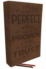 NKJV Thinline Bible Verse Art Cover Collection Red Letter Comfort Print Brown