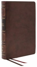 NKJV Thinline Reference Bible Red Letter Comfort Print Holy Bible New King James Version Brown