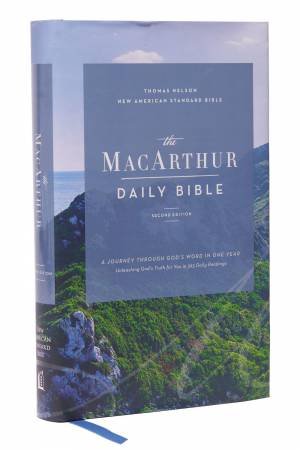 NASB, Macarthur Daily Bible, 2nd Edition, Hardcover, Comfort Print by John F. MacArthur