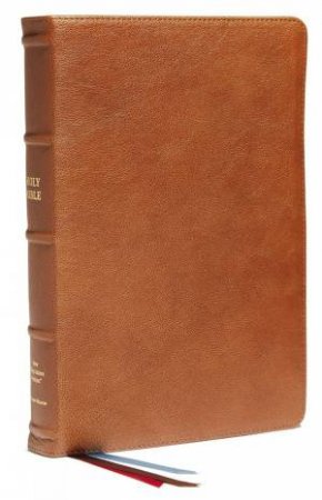 NKJV End-Of-Verse Reference Bible, Personal Size Large Print, Premier Collection, Red Letter, Comfort Print [Brown] by Thomas Nelson