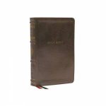 NKJV Personal Size Reference Bible Sovereign Collection Red Letter Thumb Indexed Comfort Print Brown