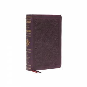 NKJV, Personal Size Reference Bible, Sovereign Collection, Red Letter, Thumb Indexed, Comfort Print [Purple] by Thomas Nelson