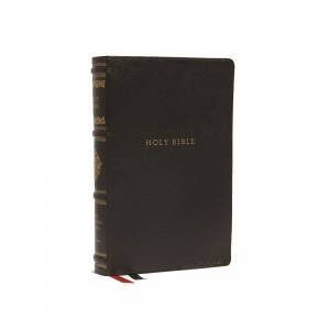 NKJV Personal Size Reference Bible, Sovereign Collection, Red Letter, Thumb Indexed, Comfort Print [Black] by Thomas Nelson