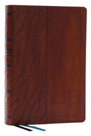 NKJV, Encountering God Study Bible Red Letter, Thumb Indexed, Comfort Print [brown] by Henry Blackaby