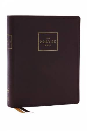 Nkjv, The Prayer Bible, Red Letter, Comfort Print [brown] by Thomas Nelson