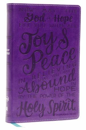 NKJV Holy Bible for Kids, Verse Art Cover Collection, Comfort Print [Purple] by Thomas Nelson