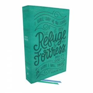 NKJV Thinline Youth Edition Bible, Verse Art Cover Collection, Red Letter, Comfort Print (Teal) by Thomas Nelson