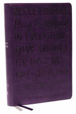 KJV CenterColumn Reference Bible Verse Art Cover Collection Leathersoft Red Letter Thumb Indexed Comfort Print Purple