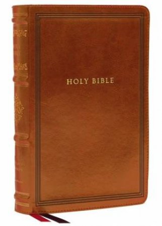 KJV Wide-Margin Reference Bible, Sovereign Collection, Red Letter, Comfort Print [Brown] by Thomas Nelson