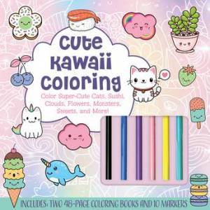 Cute Kawaii Coloring Kit by Chartwell Books