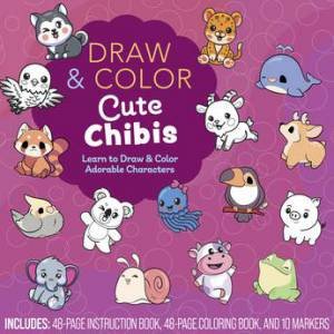 Draw and Color Cute Chibis by Chartwell Books