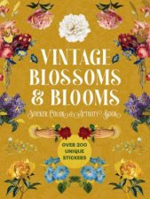 Vintage Blossoms and Blooms Sticker Color  Activity Book