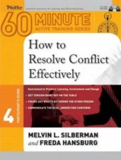 60Minute Active Training Series How To Resolve Conflict Effectively  With CDROM