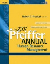 The 2007 Pfeiffer Annual HRM  Book  CD