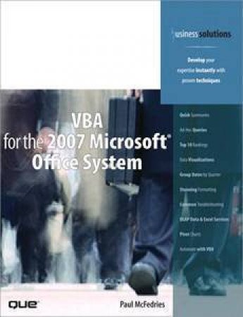 VBA For The 2007 Microsoft Office System by Paul Mcfedries