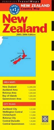 Travel Maps: New Zealand by Periplus Editions