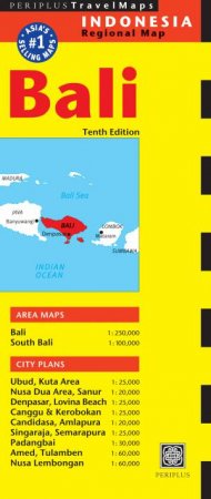 Bali Travel Map Tenth Edition by Periplus Editions