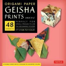 Origami Paper Geisha Prints Large