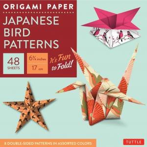 Origami Paper: Japanese Bird Patterns