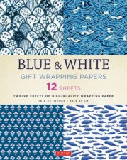 Blue  White Gift Wrapping Papers