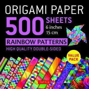 Origami Paper 500 Sheets Rainbow Patterns by Various