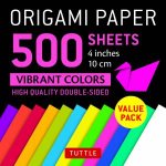 Origami Paper 500 Sheets Vibrant Colors