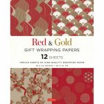 Red And Gold Gift Wrapping Papers