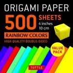 Origami Paper 500 sheets Rainbow Colors