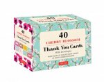 Cherry Blossoms 40 Thank You Cards With Envelopes
