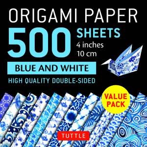 Origami Paper 500 Sheets Blue And White 4\