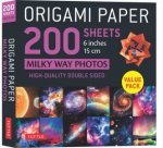 Origami Paper 200 sheets Milky Way Photos 6 Inches 15 cm