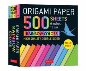 Origami Paper 500 Sheets Rainbow Colors 6\