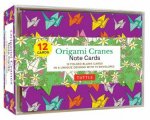 Origami Cranes Note Cards  12 cards