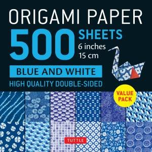 Origami Paper 500 sheets Blue & White 6\