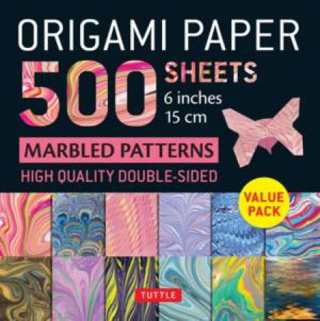 Origami Paper 500 sheets Marbled Patterns 15 cm